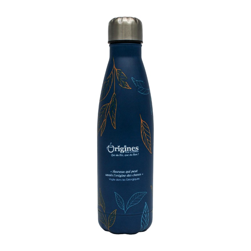 Bouteille isotherme blanche ou bleue