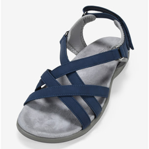 Sandalias de senderismo azules con cierre fácil