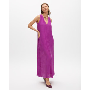 Abito Plissettato con Bretelle