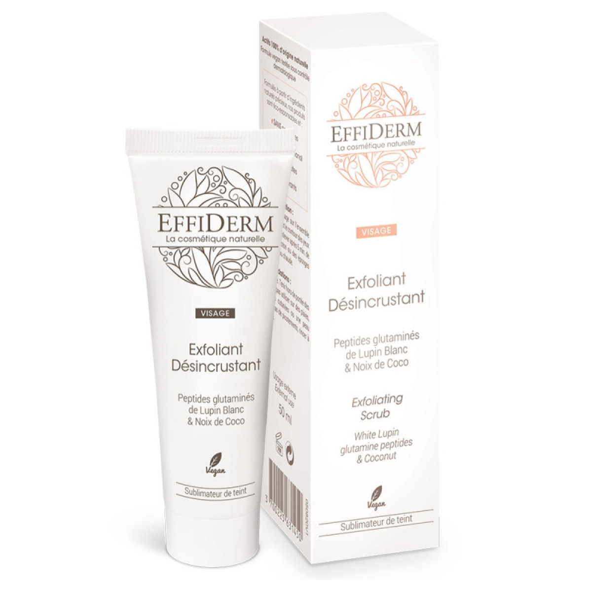 EFFIDERM – Routine Cocooning – Spéciale visage - Eau Micellaire + Exfoliant Désincrustant + Masque Crème Régénérant – Nettoie, Hydrate & Régénère l'épiderme– Peaux sensibles sujettes aux tiraillements