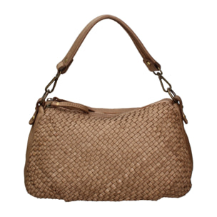 Borsa a spalla da donna - Modello Novella - Vera pelle - 31.0 x 18.0 x 12.0 cm