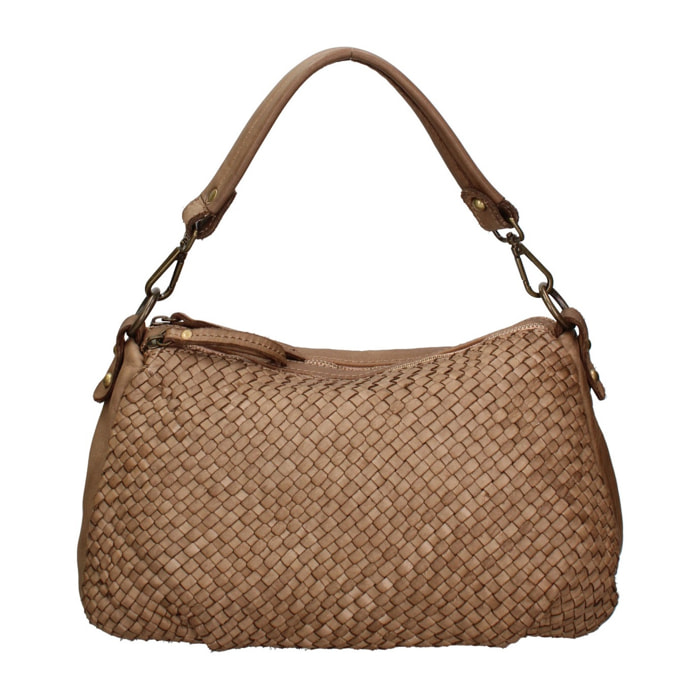 Borsa a spalla da donna - Modello Novella - Vera pelle - 31.0 x 18.0 x 12.0 cm