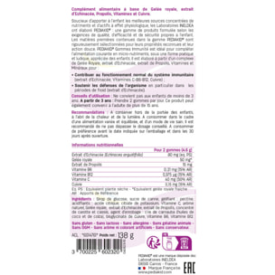 PEDIAKID - Gommes Immunité - Formule Naturelle au Délicieux Arôme de Framboise - Contribue au Fonctionnement Normal du Système Immunitaire - Soutient les Défenses de l'Organisme - Lot de 3 piluliers