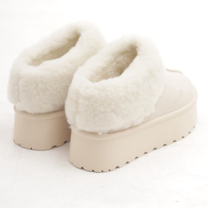 SLIPPER MAMMUT RISVOLTATO BEIGE