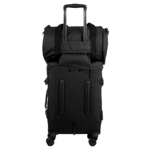 Set di 3 valigie flessibili in tessuto resistente all'acqua, riflettenti e di alta durata.