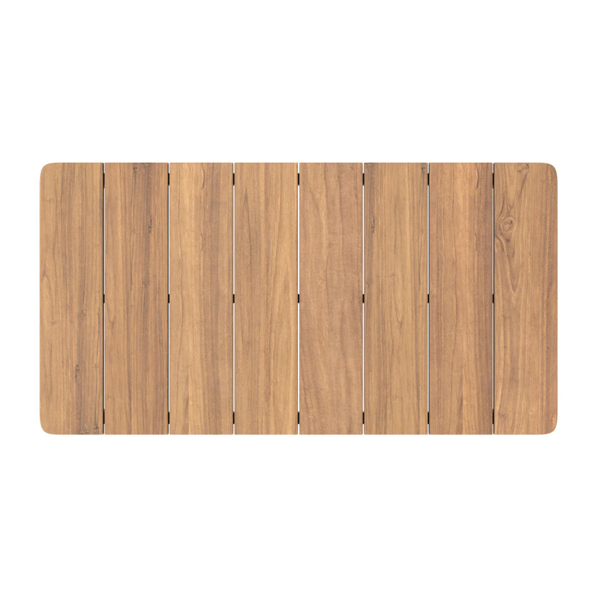 Table basse rectangulaire de jardin en bois de teck massif - Nadila