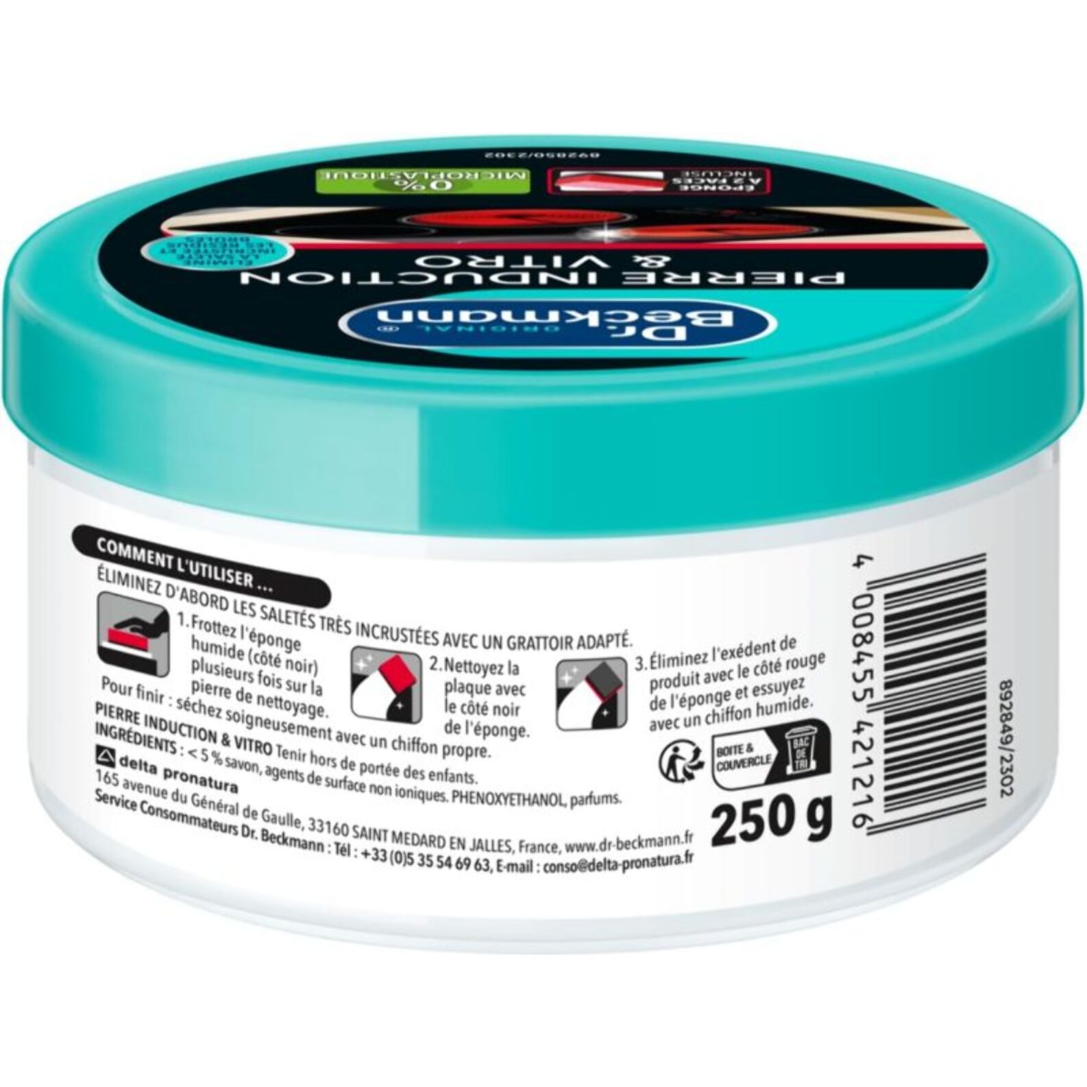 Pierre de nettoyage DR BECKMANN Pour induction & vitro