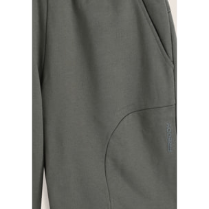 Pantaloni corti uomo in cotone con inserti a contrasto