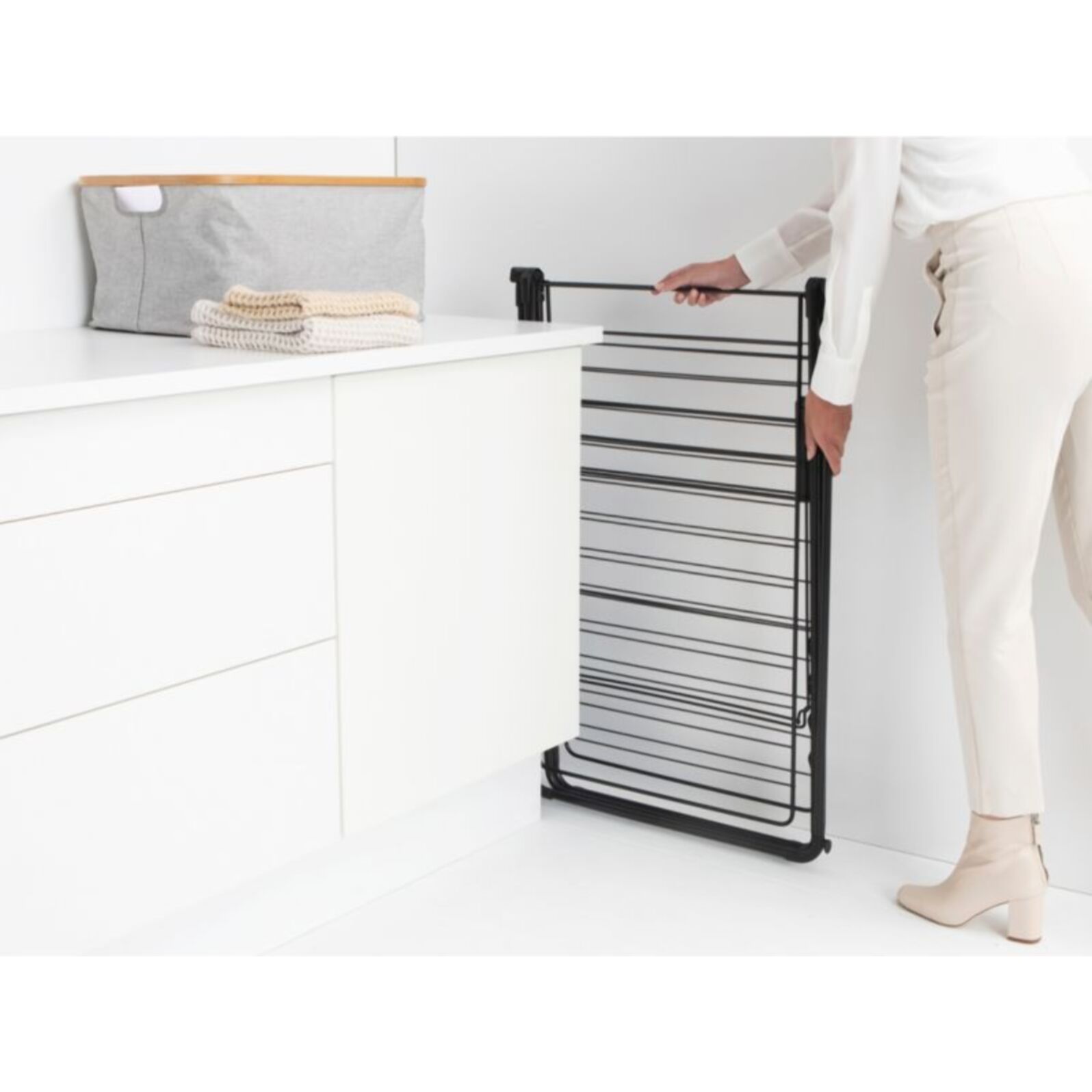 Etendoir à linge BRABANTIA Hang On 25M Noir