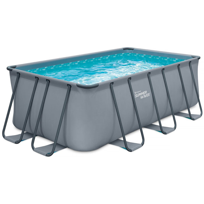 Piscine tubulaire "Ludo 2" - 4,01 x 2,01 x 1,22 m - Sans filtration