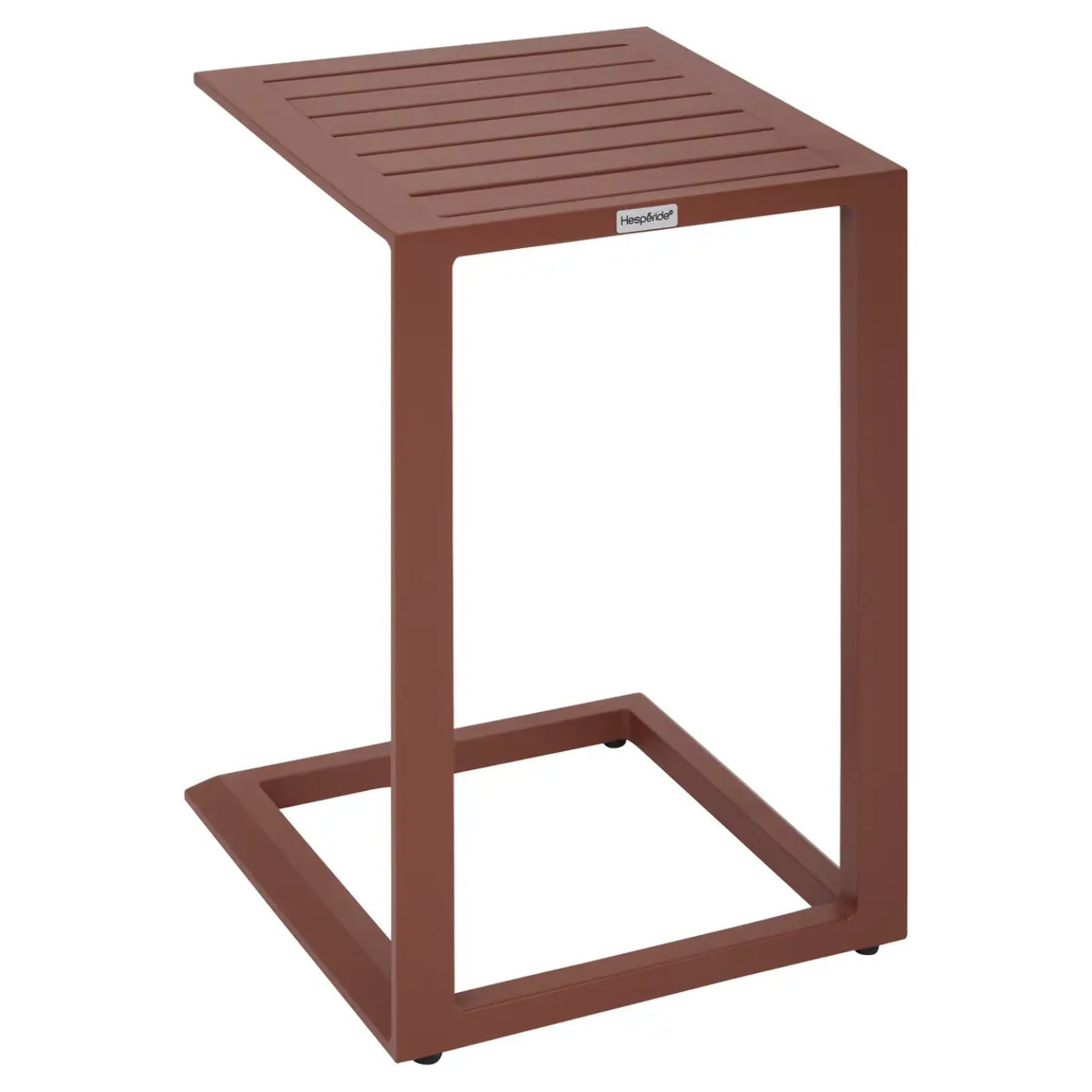 Table d'appoint de jardin Evasion 38x38cm acajou