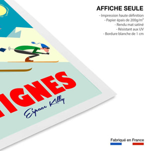 Affiche Ski à Tignes Affiche seule