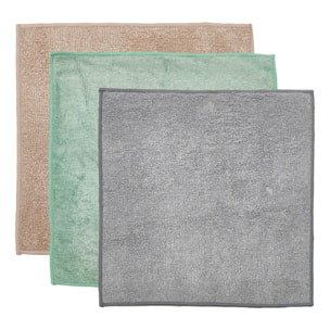 Lot de 3 chiffons microfibres 15x19cm
