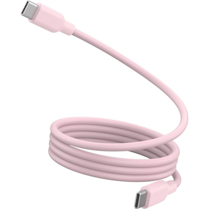 Câble de charge ESSENTIELB vers USB-C silicone magnétique 1M Rose