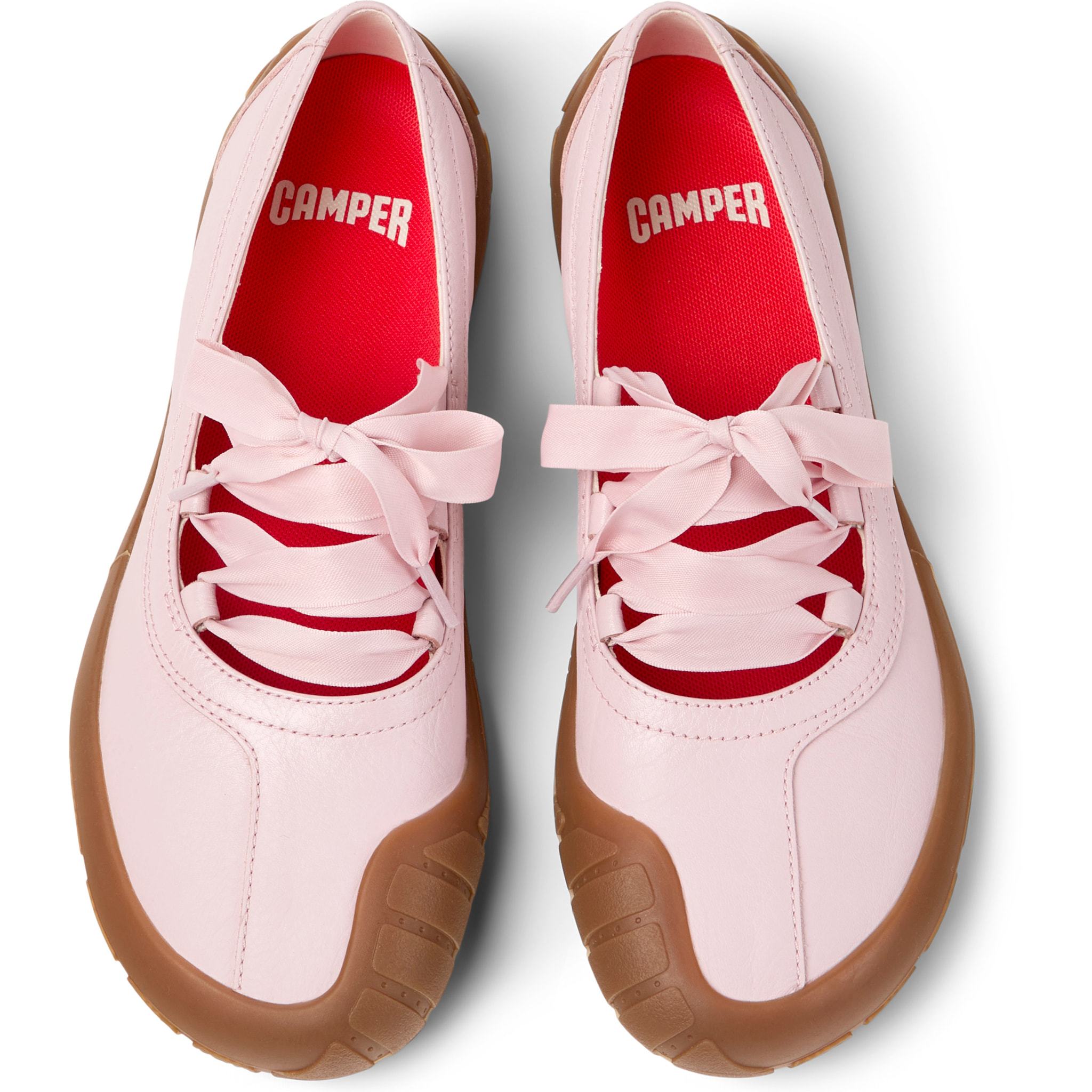 Ballerini - CAMPER Peu Path+ - Rosa - Pelle liscia