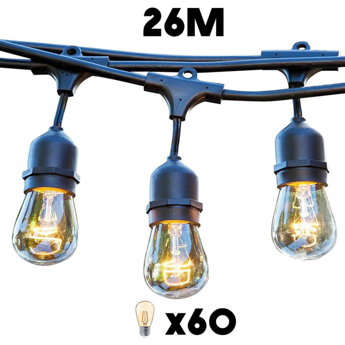 Lot de 6 guirlandes MAFY LIGHT CONNECTABLE 6M
