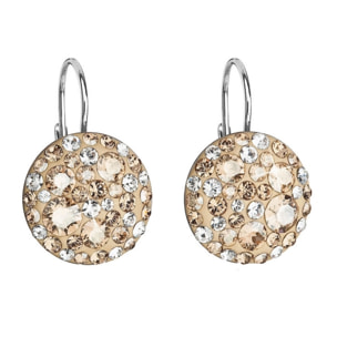 Pendientes Round Brillantin adornado con cristales de Swarovski