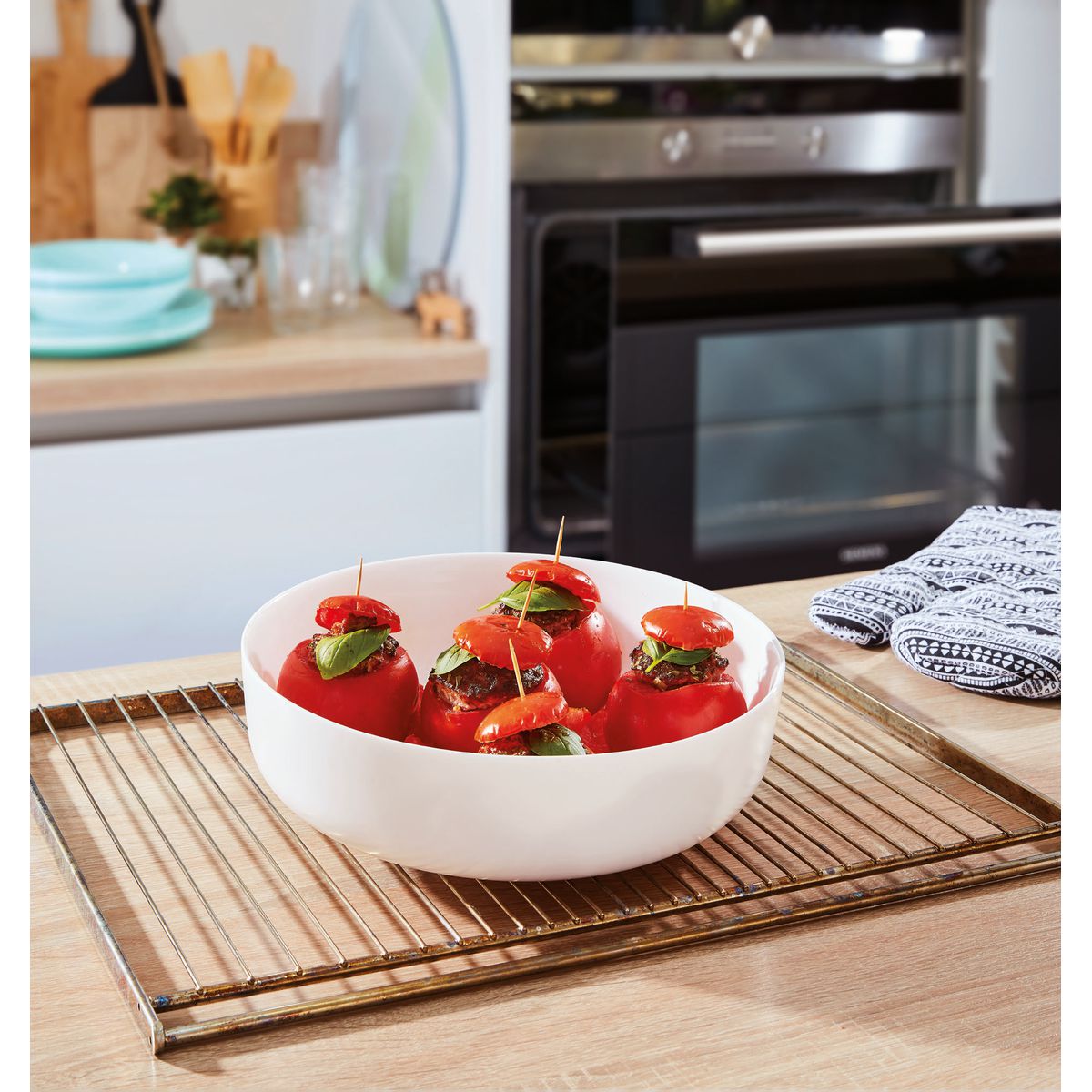 Fuente para horno redonda blanca 22 cm Smart Cuisine Diwali - Luminarc