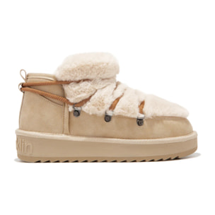 Botín Forro Interior Exterior Pelo Nordic  Trk Fur Low Beige D.Franklin