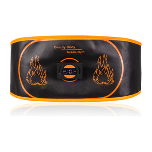 Cintura stimolatore elettrico per vita e addome EMS Smart Fitness. Batteria ricaricabile. 15 intensità, 6 modalità. Promuove la circolazione sanguigna.