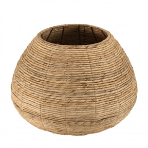 ALIDA - Cache pot petit modèle en tissage d'abaca naturel