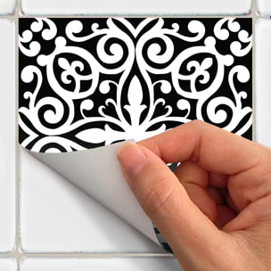 Stickers muraux - Sticker Mural Carrelage adhésif Cuisine Salle de Bain - 24 STICKERS CARRELAGES AZULEJOS MARTINIA