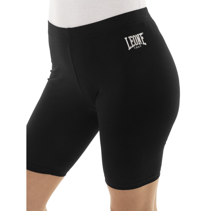 Leone Pantalón corto tipo malla ciclista de algodón elástico