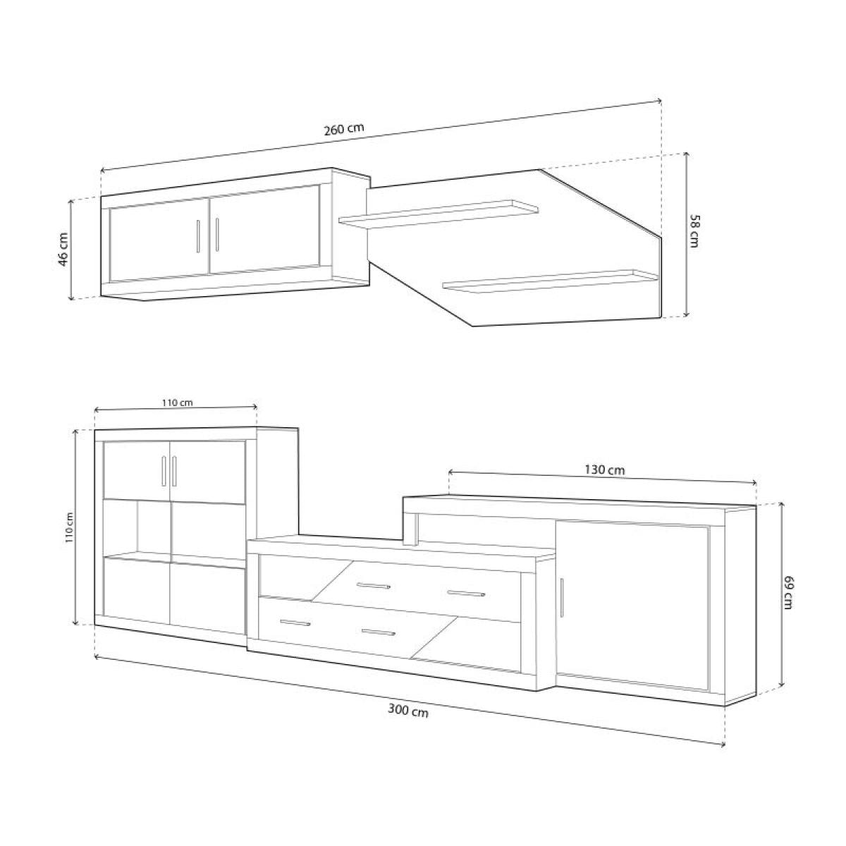 Salón Nuka V9 Cambria - Blanco