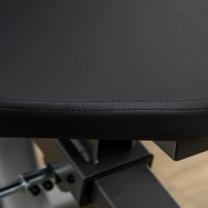 Vélo d'appartement semi-allongé magnétique réglable écran LCD - collaboration Aosom.fr x FFHandball - acier ABS gris noir
