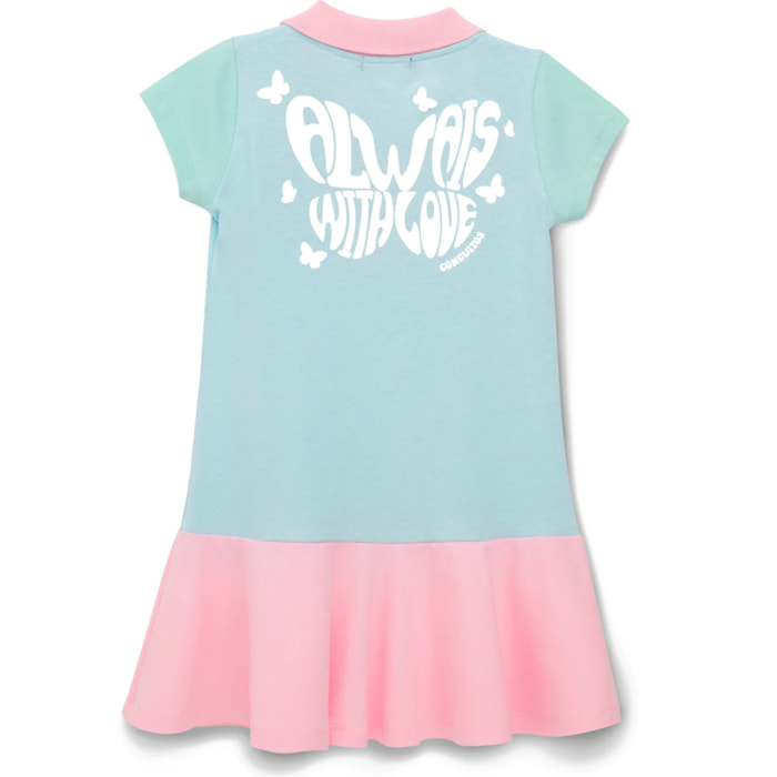 Vestido De Niña Polo Multicolor