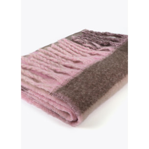 Sciarpa a Quadri con Grande Logo