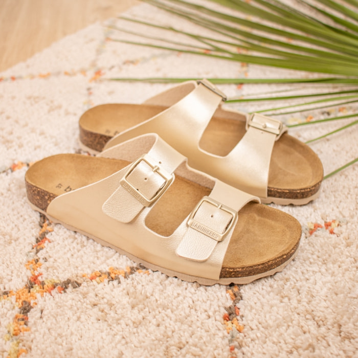 SANDALIA BABUNKERS DORADO