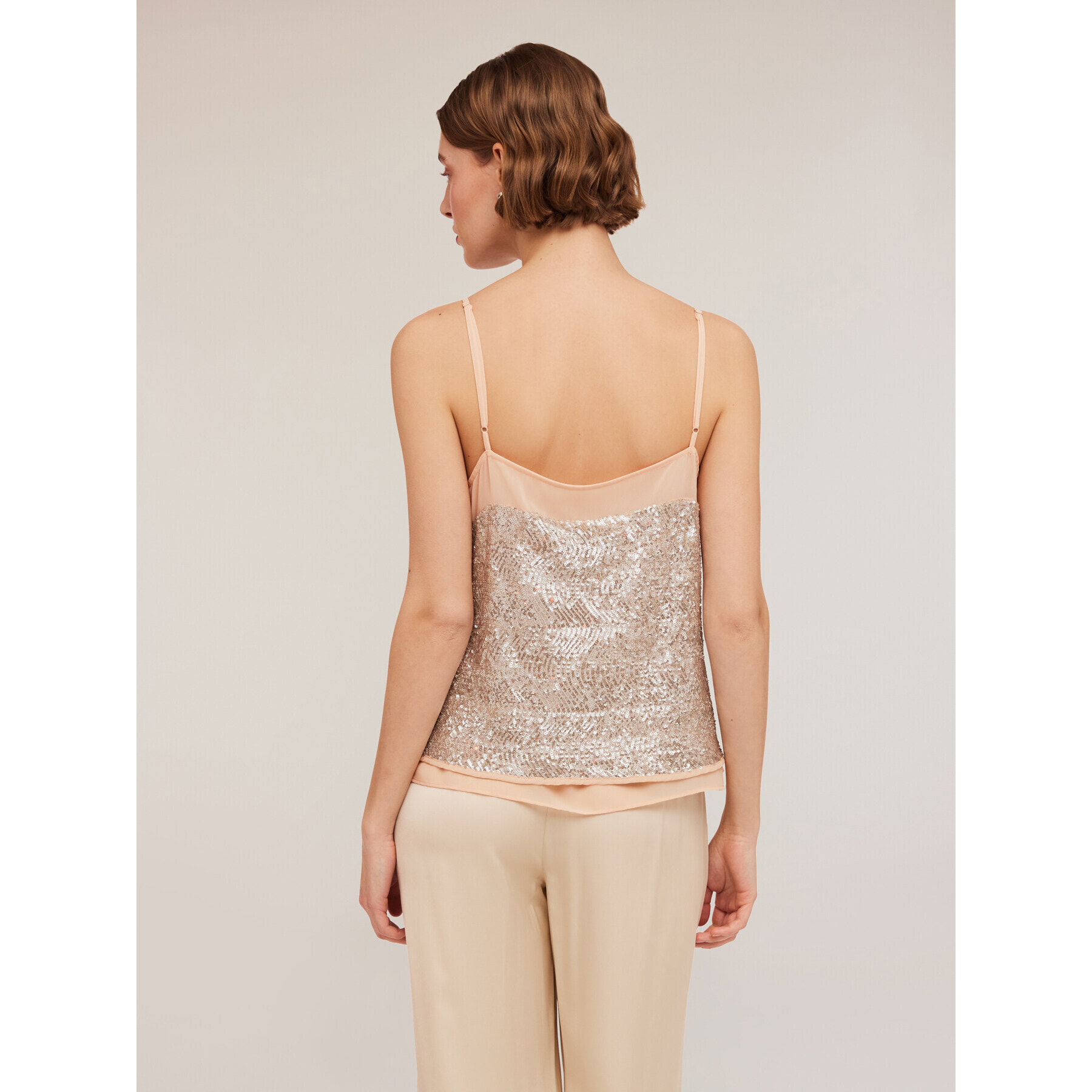 Motivi - Top full paillettes - Rosa