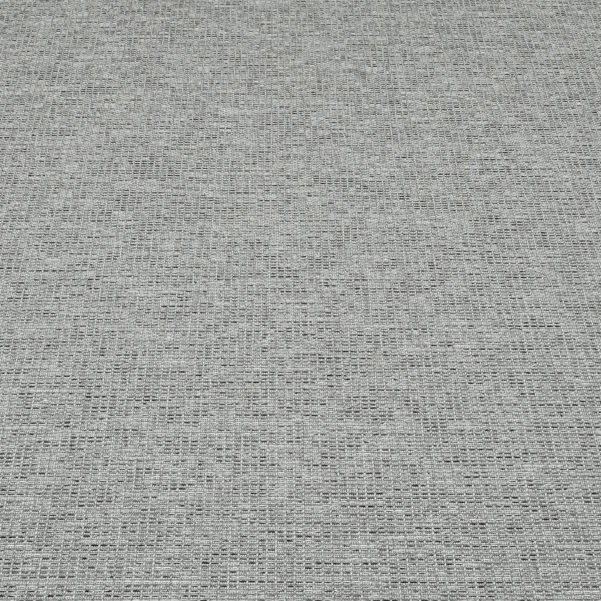 Tapis exterieur PUKET EX Gris 67x180 en polypropylène doux et soyeux