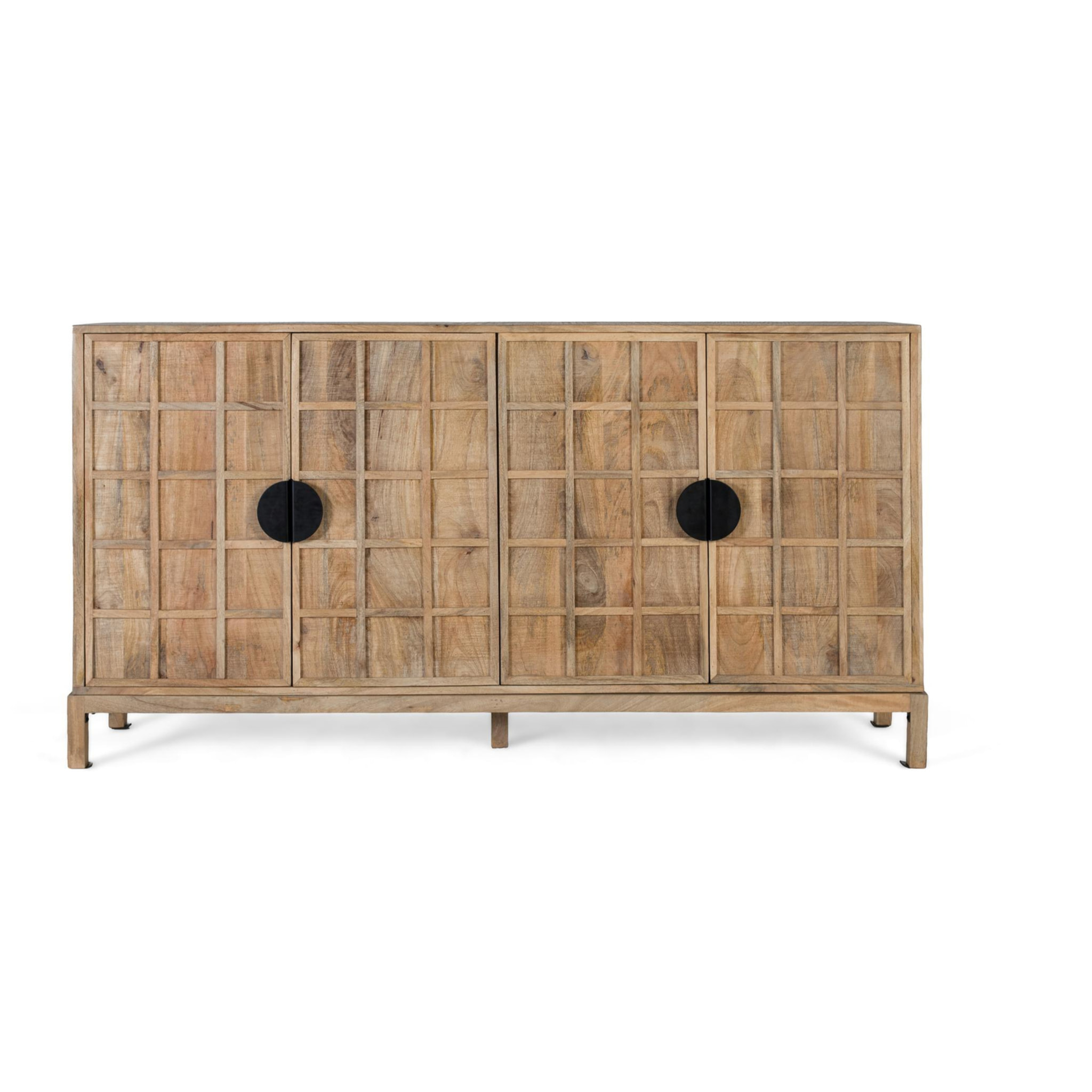 Aparador de Madera de Mango Estilo Japandi