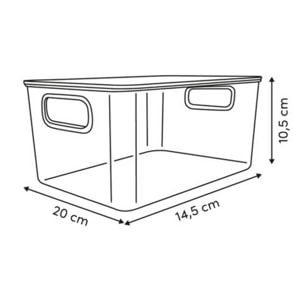 Boîte de rangement avec couvercle Lycia 8L Vert