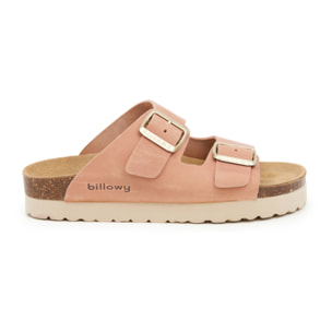 SANDALO CON ZEPPA BILLOWY ROSA