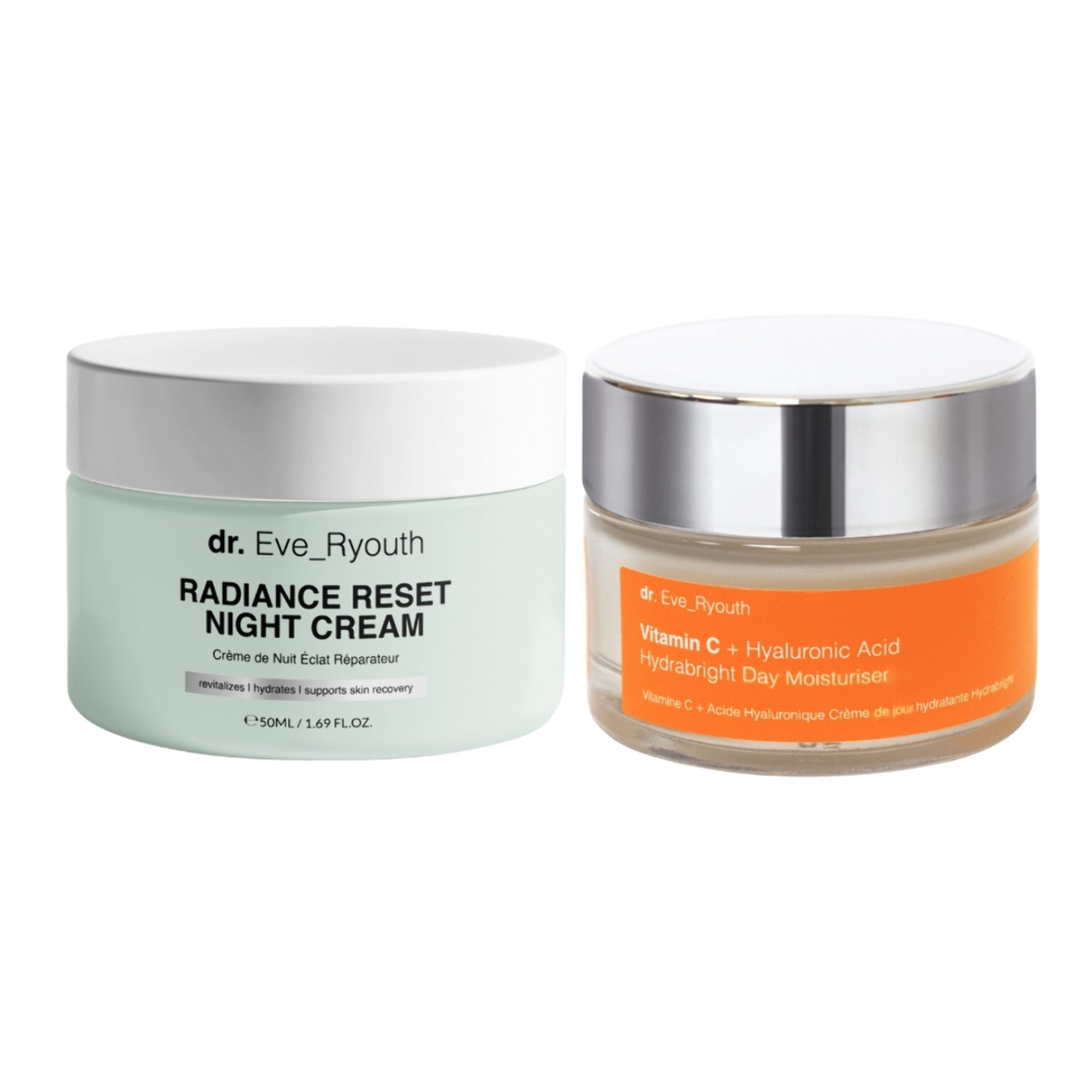 Crema de noche Radiance Reset + Hidratante de día Hydrabright