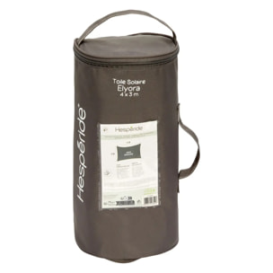 Voile d'ombrage Elyora 4x3m gris ardoise