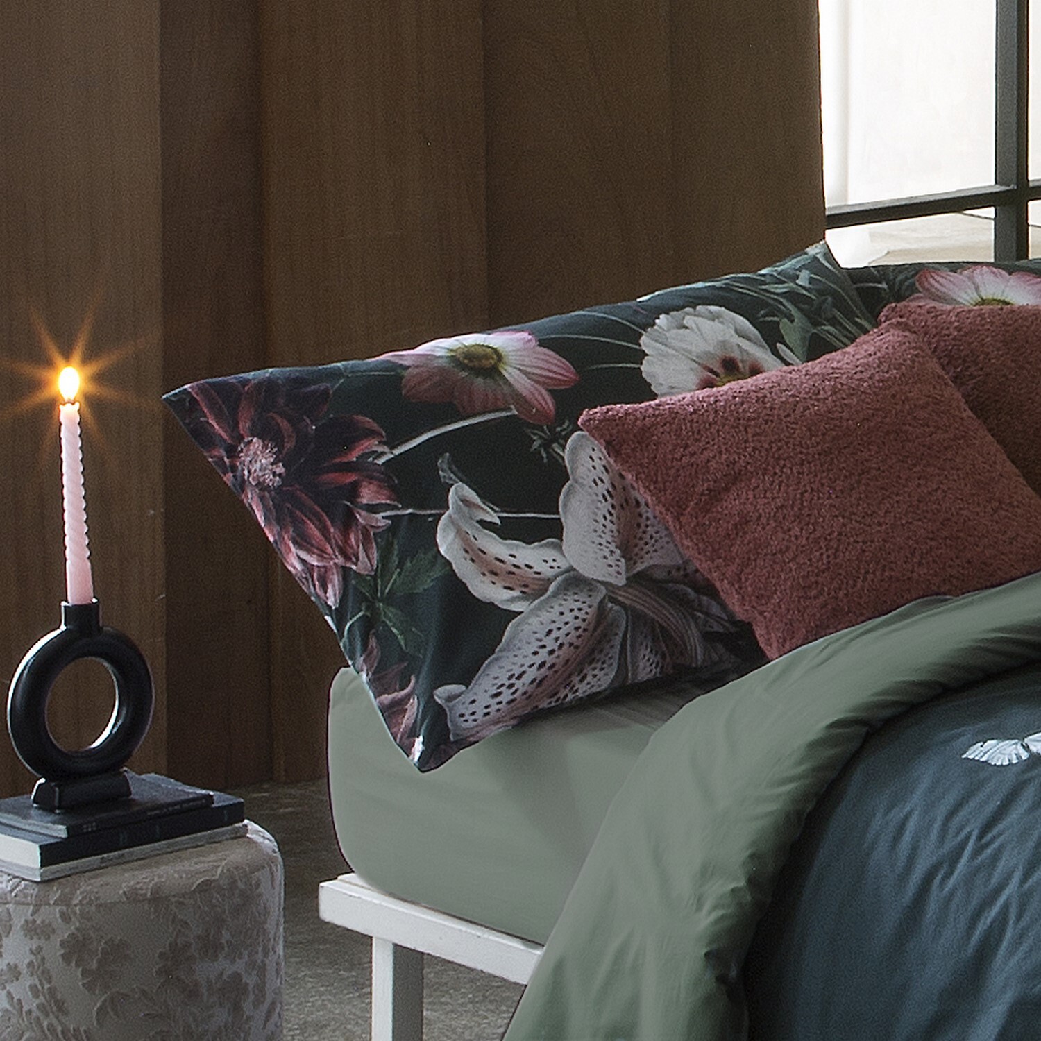 Funda de almohada alur musgo