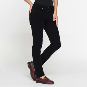 PANTALONE 5 TASCHE MOD. 752 IN VELLUTO STRETCH