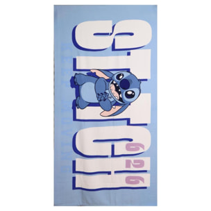 Toalla Microfibra de Stitch - 90x180x1 cm - Color:Azul Claro