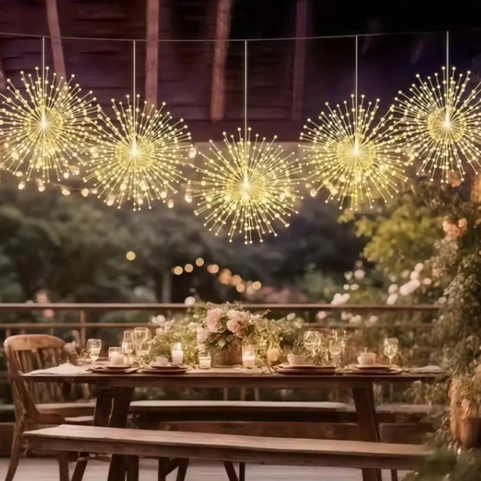 Guirlande solaire FIREWORKS 450 LED 4M