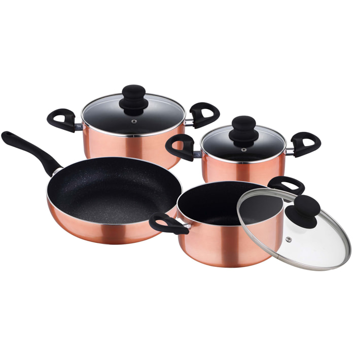 BATERIA 7Pcs LUZERN COBRE - Renberg