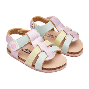 Sandalias Abiertas de Bebé  Respetuosas en Multicolor