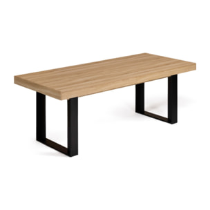 Table repas extensible Brixton - Bois - Noir