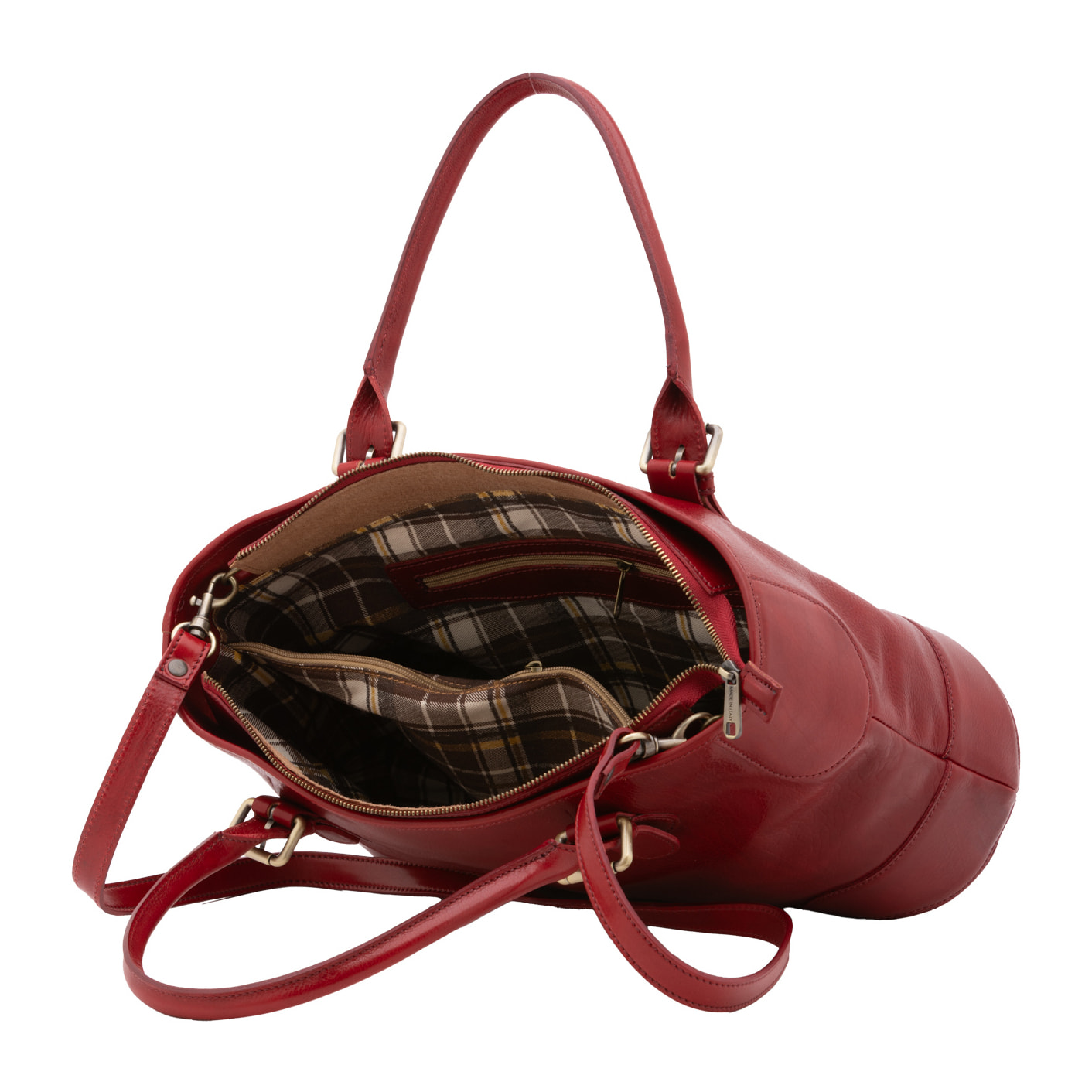 Borsa a tracolla  da donna In Vera pelle Made in Italy 28x43x16 cm