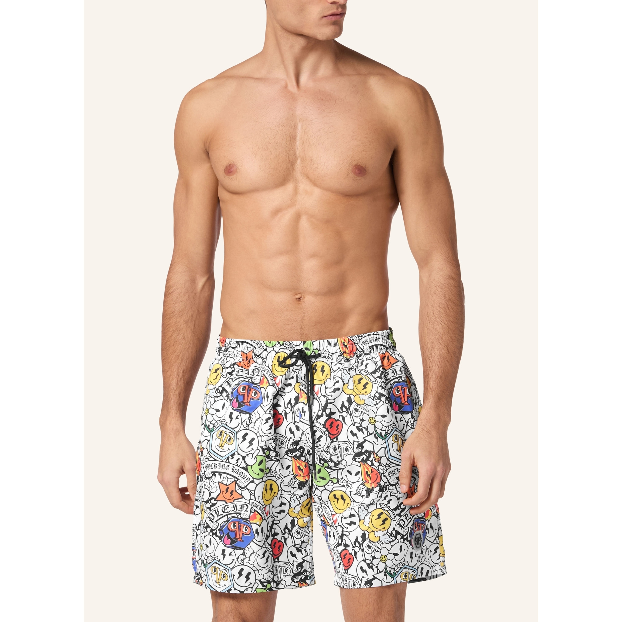 PHILIPP PLEIN Swim Trunks SMILE
