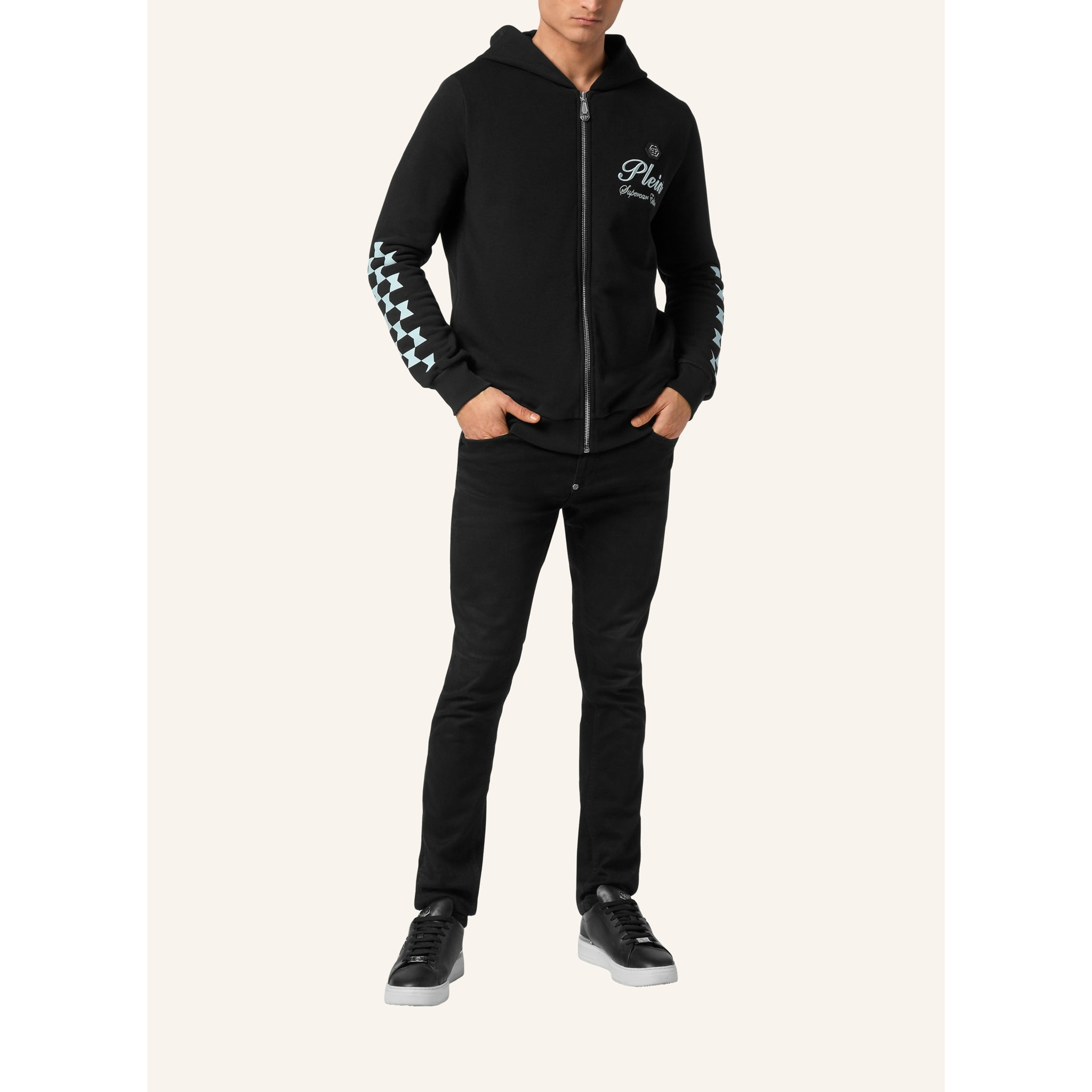 PHILIPP PLEIN Hooded Sweatjacket