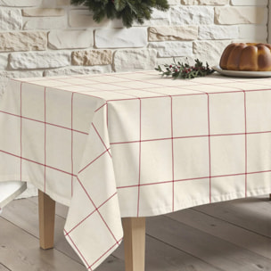 Nappe anti-taches Red windowpana 1225